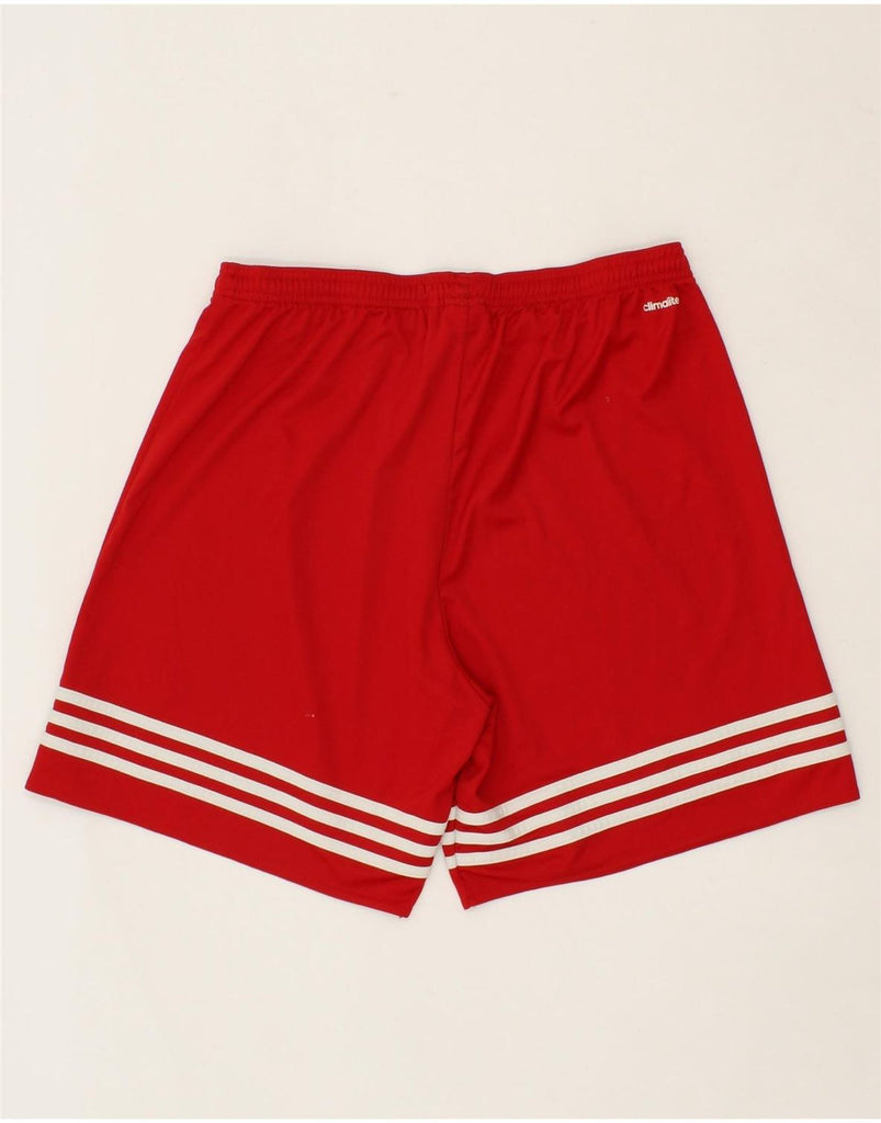 ADIDAS Mens Climalite Sport Shorts Large Red Polyester | Vintage Adidas | Thrift | Second-Hand Adidas | Used Clothing | Messina Hembry 