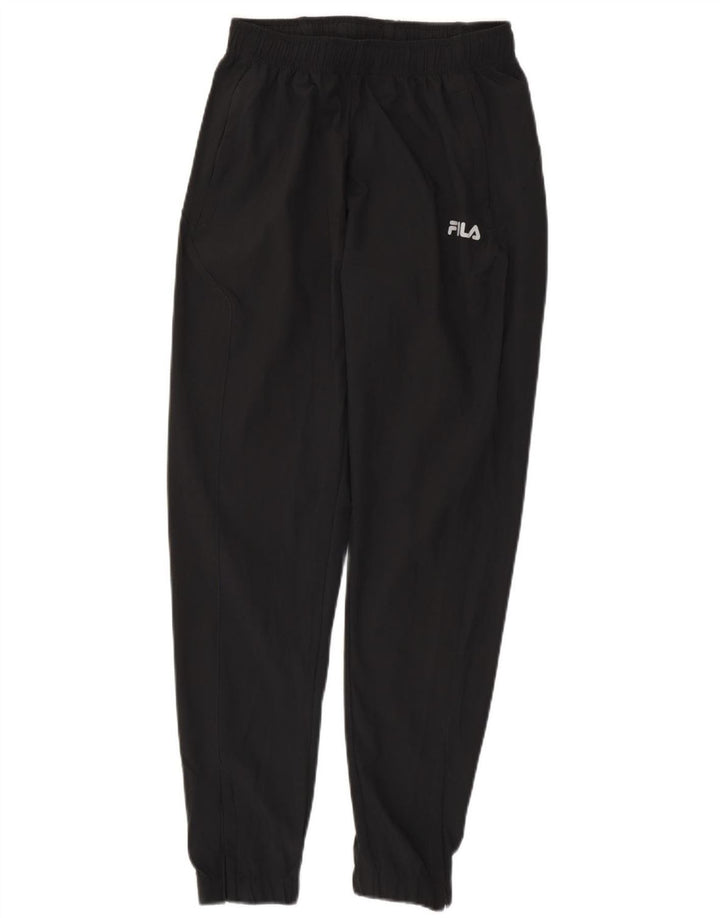 Fila Mens Tracksuit Trousers Joggers Small  Black Polyester