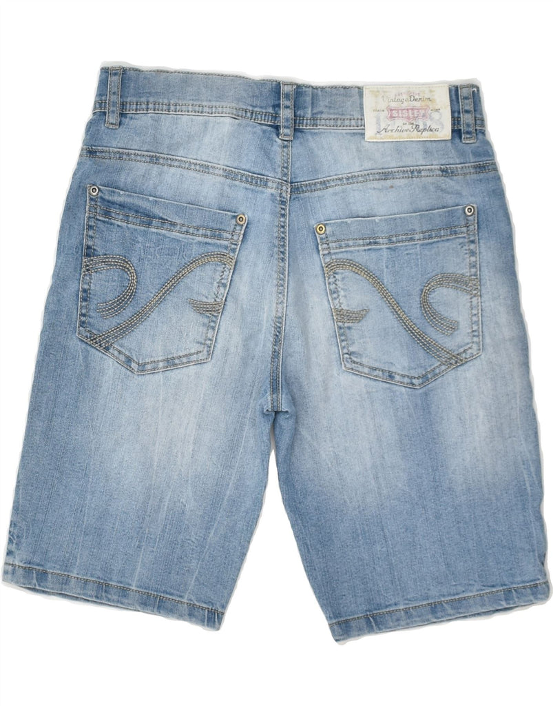 SISLEY Boys Denim Shorts 11-12 Years 2XL W28 Blue Cotton | Vintage Sisley | Thrift | Second-Hand Sisley | Used Clothing | Messina Hembry 