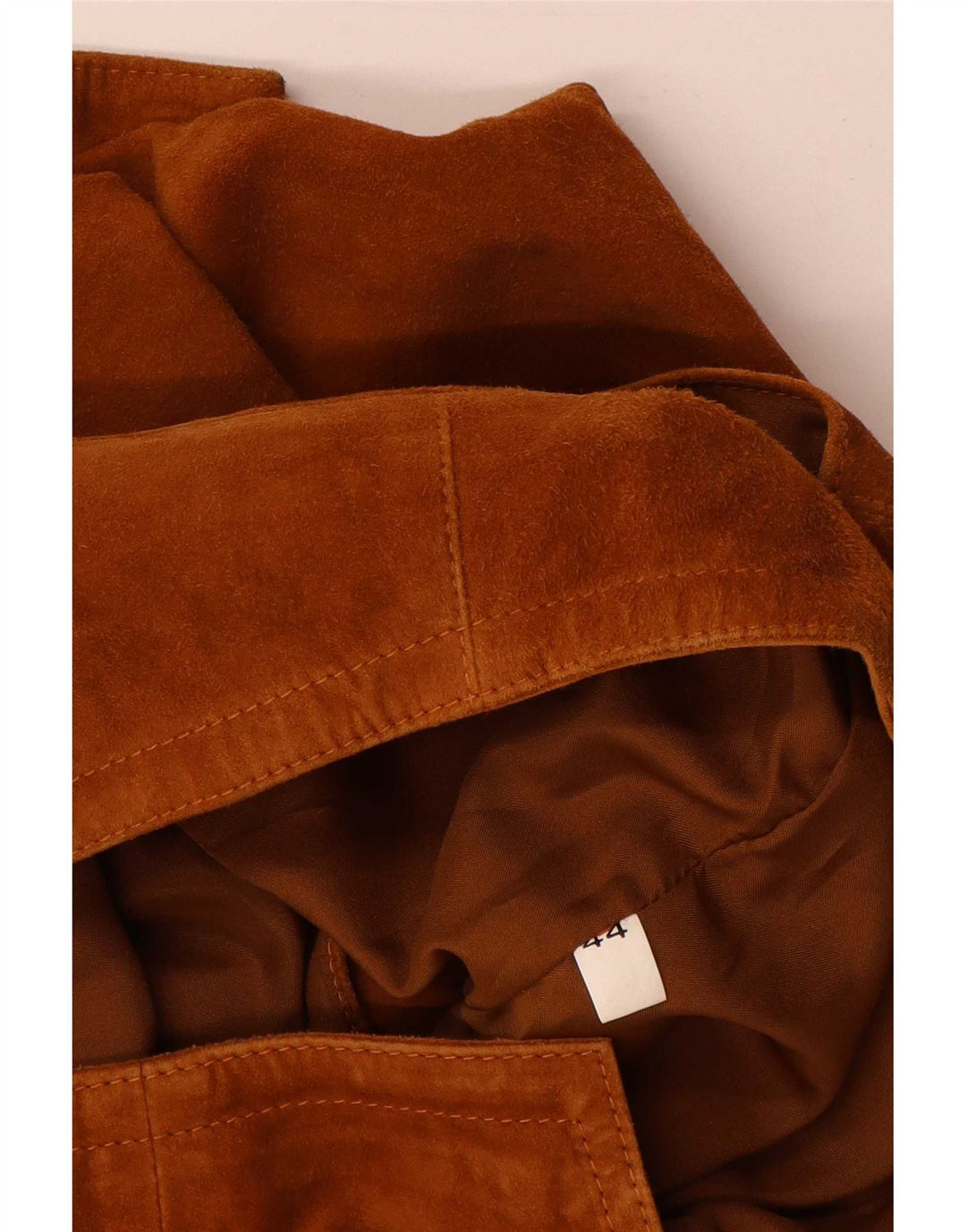 Save The Forest Womens Crop Suede Waistcoat IT 44 Medium Brown