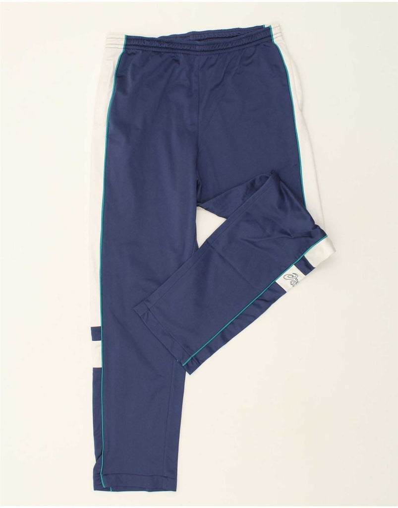 ASICS Mens Graphic Tracksuit Trousers Large Blue Colourblock Vintage Asics and Second-Hand Asics from Messina Hembry 