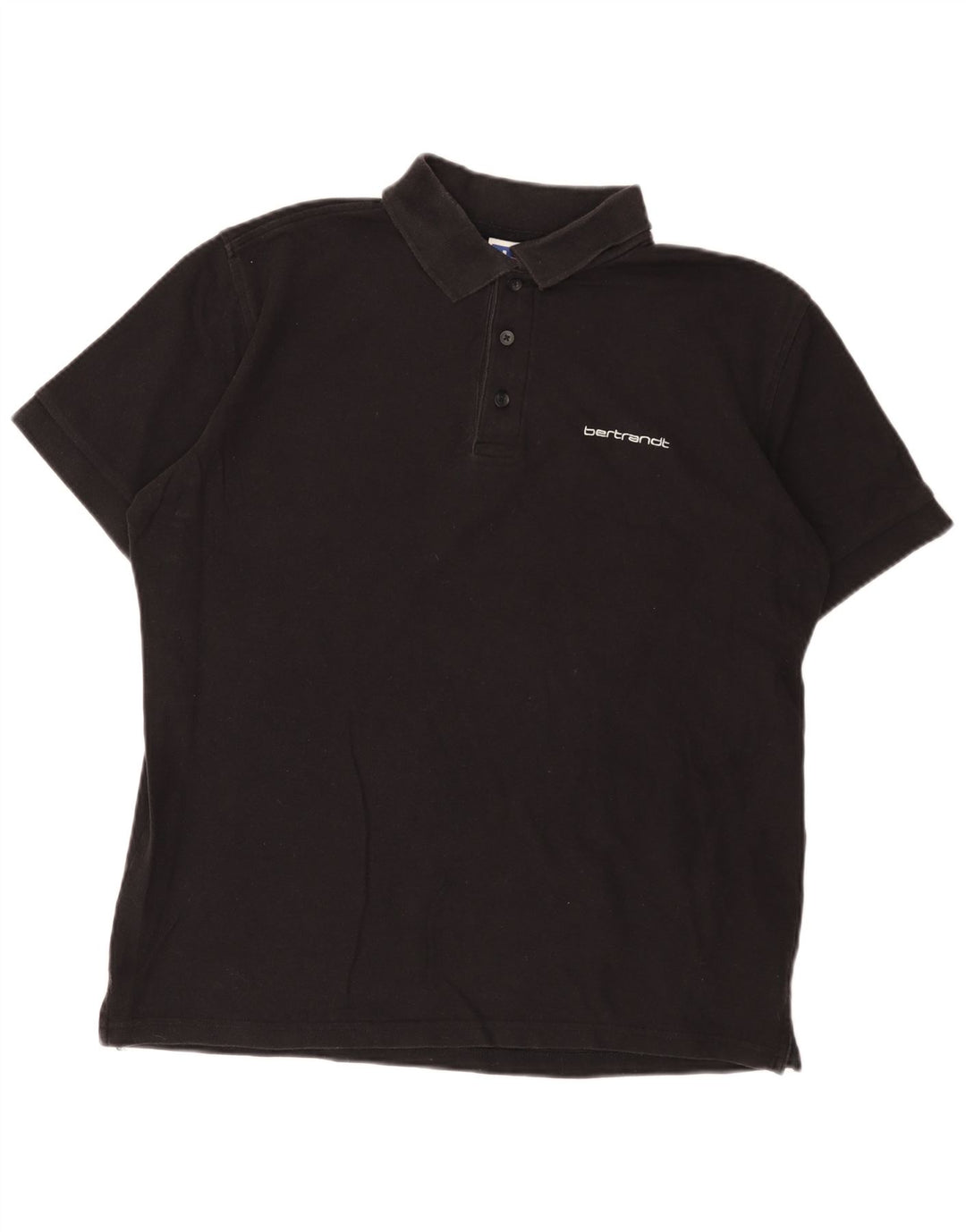 Russell Athletic Mens Polo Shirt Medium Black Cotton