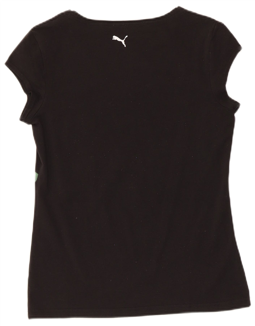 Puma Womens Graphic T-Shirt Top UK 12 Medium Black