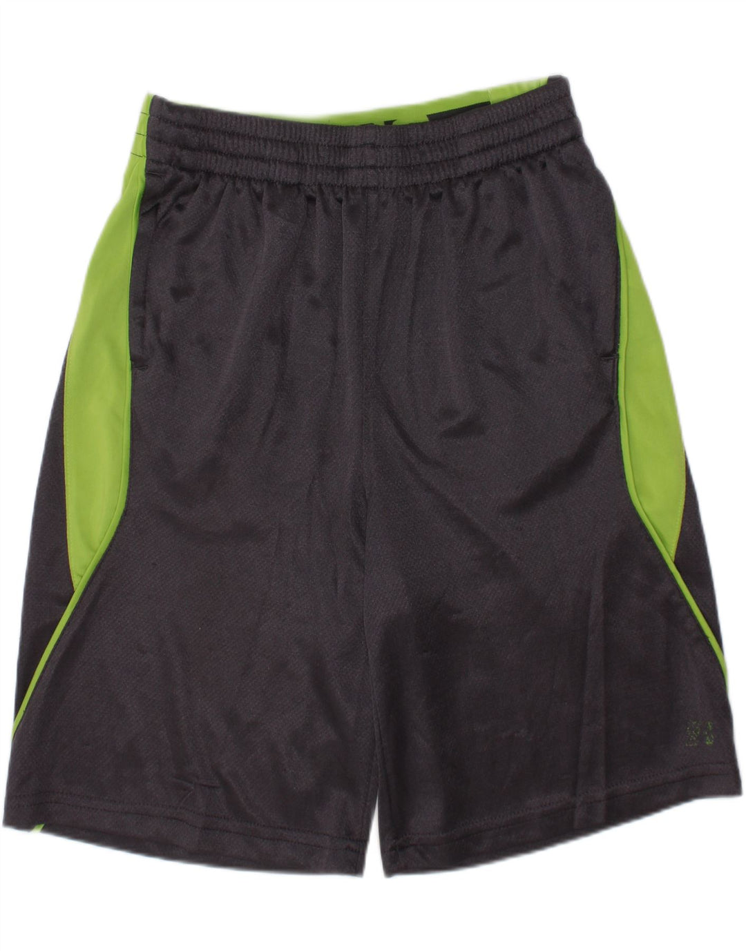 RUSSELL ATHLETIC Boys Sport Shorts 7-8 Years Medium  Grey Colourblock Vintage Russell Athletic and Second-Hand Russell Athletic from Messina Hembry 