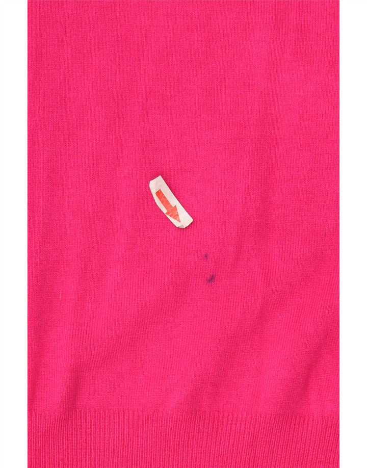 Marks & Spencer Womens Cardigan Sweater UK 16 Large Pink Viscose