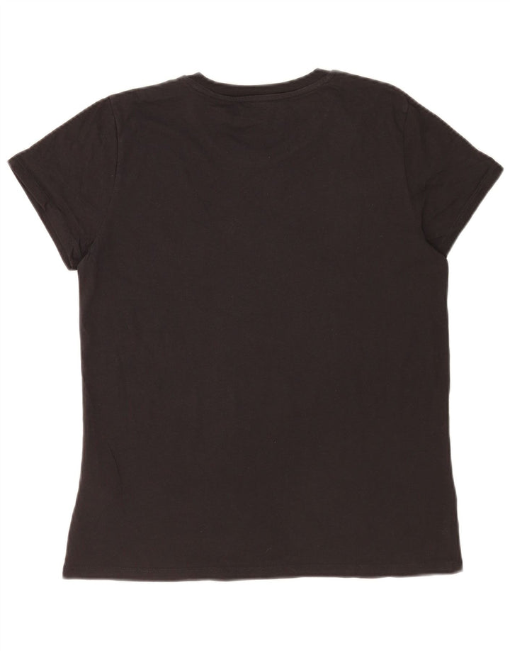 Levi's Womens Graphic T-Shirt Top UK 14 Medium Black Cotton