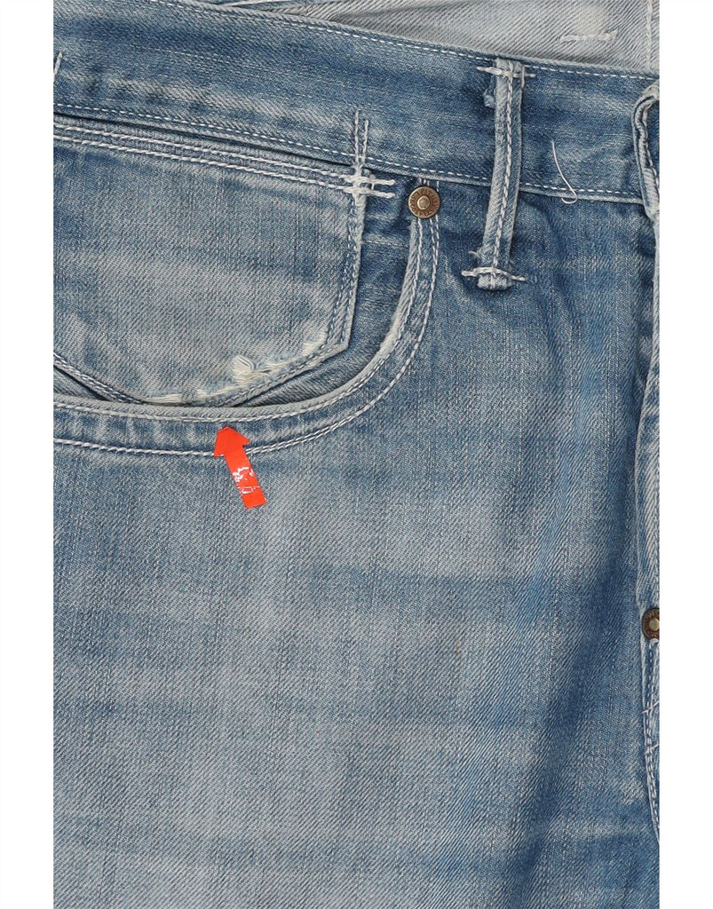LEVI'S Mens 504 Straight Jeans W31 L34 Blue Cotton Vintage Levi's and Second-Hand Levi's from Messina Hembry 