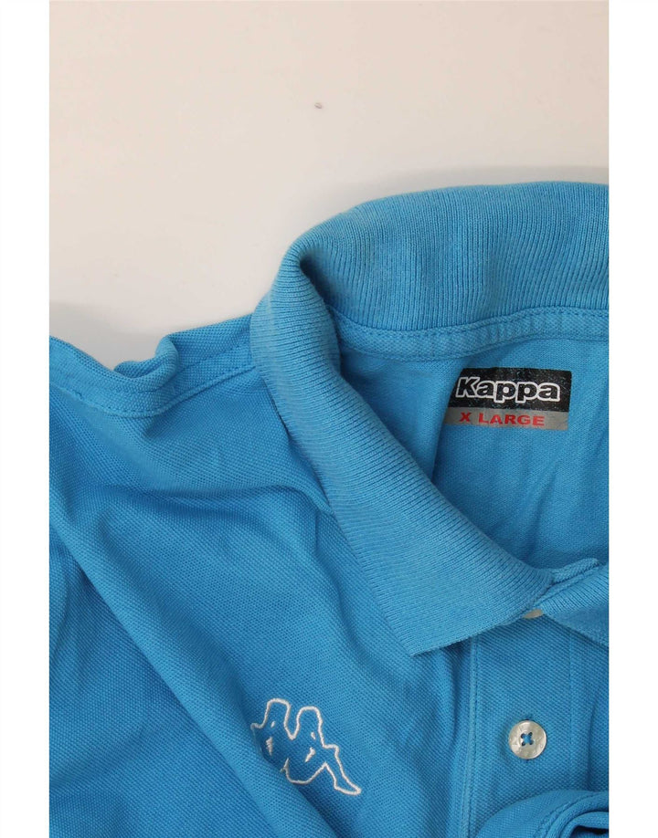 Kappa Mens Graphic Polo Shirt XL Blue