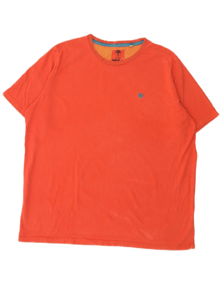 Fat Face Mens T-Shirt Top 2XL Orange Cotton