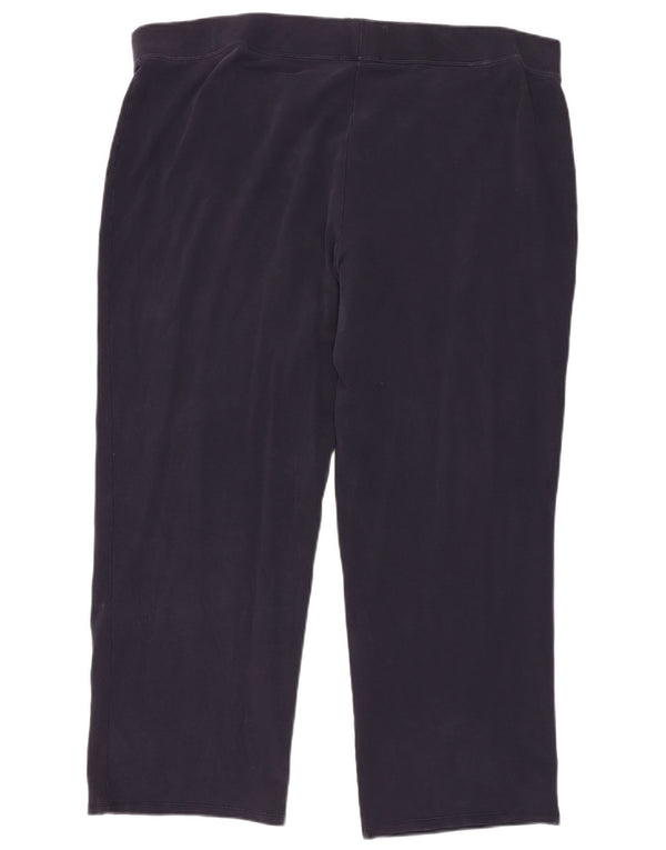 Marks & Spencer Womens Tracksuit Trousers UK 24 4XL W42 L28 Navy Blue