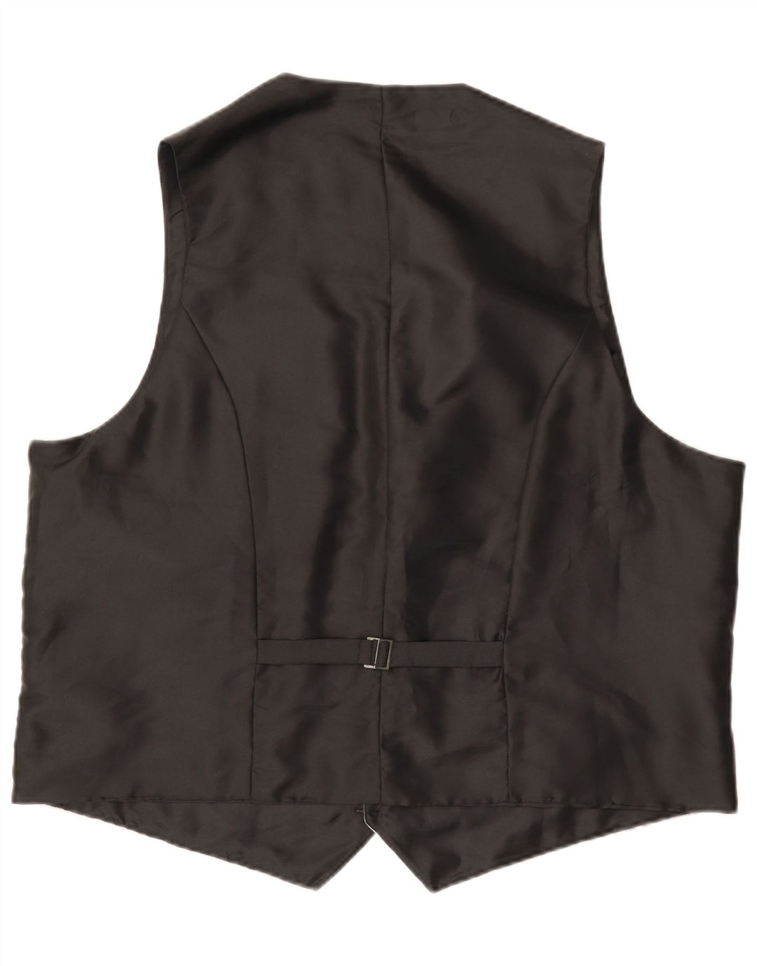 Vintage Mens Abstract Pattern Waistcoat 2XL Grey Polyacrylic