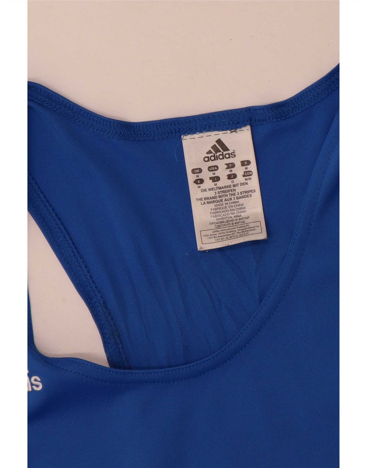 Adidas Mens Vest Top Medium Blue Polyester