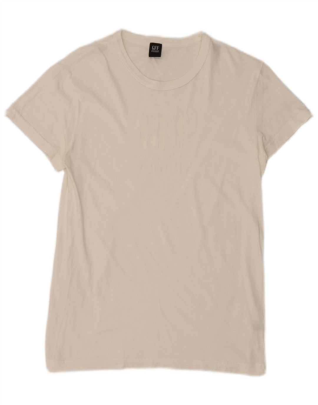 Gianfranco Ferre Mens Graphic T-Shirt Top Medium White Cotton