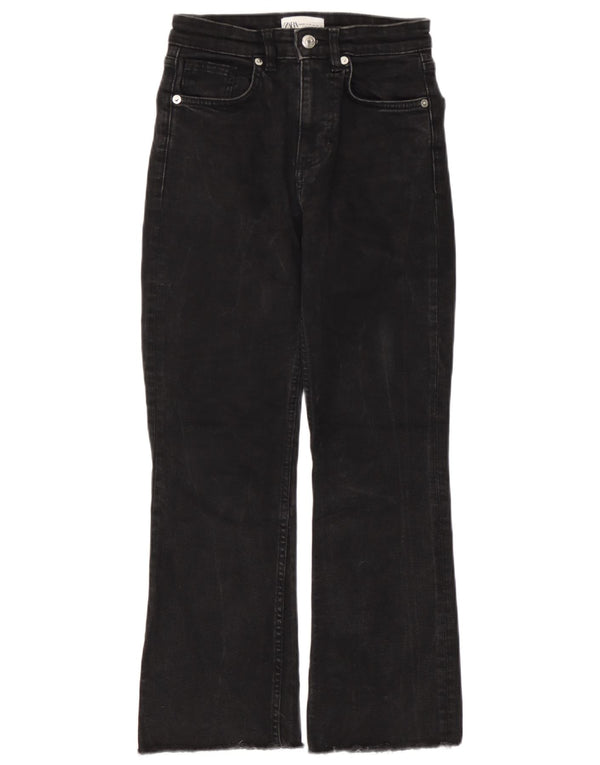Zara Womens Bootcut Jeans EU 36 XS W26 L25 Black