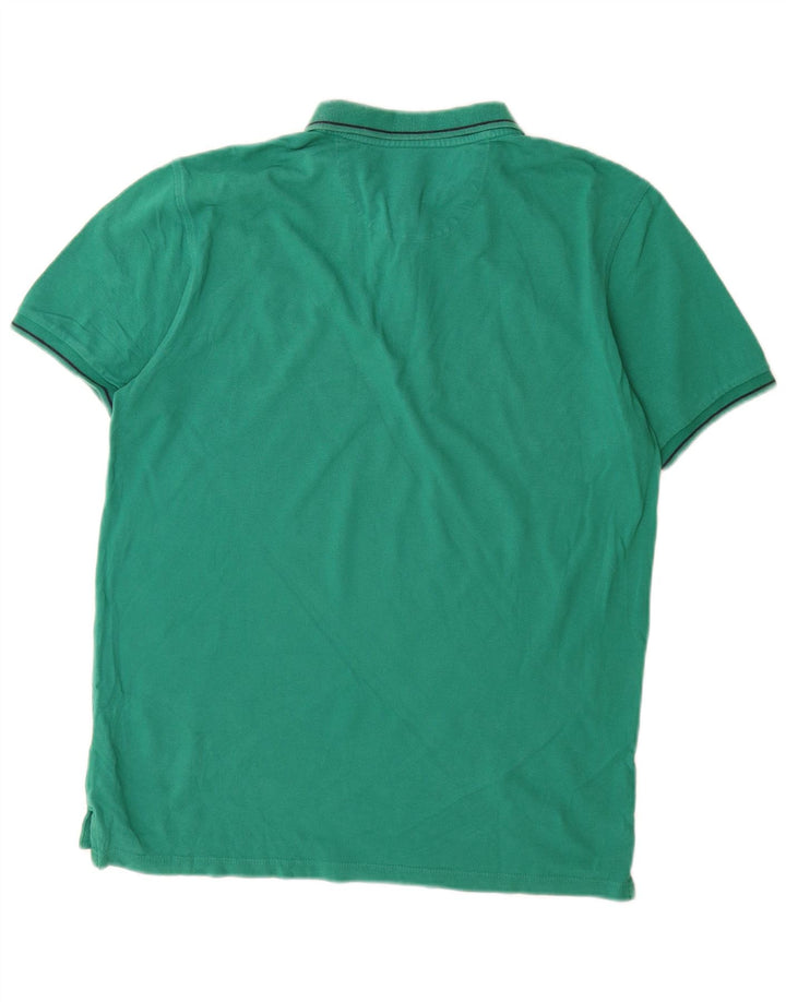 Lee Mens Regular Fit Polo Shirt Medium Green Cotton