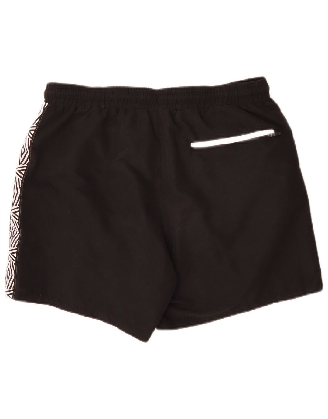 Umbro Mens Graphic Swimming Shorts Large Black Geometric Polyester