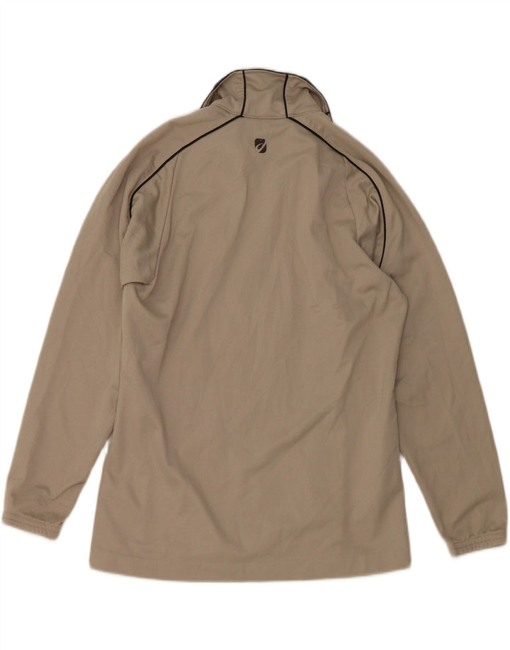 ASICS Mens Tracksuit Top Jacket Small Beige Polyester Vintage Asics and Second-Hand Asics from Messina Hembry 