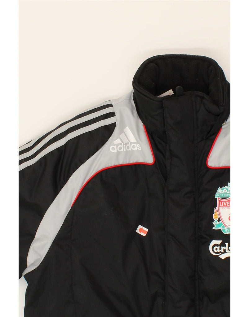 ADIDAS Boys Graphic Windbreaker Jacket 13-14 Years Black Colourblock Vintage Adidas and Second-Hand Adidas from Messina Hembry 