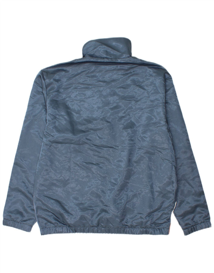 Adidas Mens Loose Fit Pullover Tracksuit Top Small Blue Colourblock