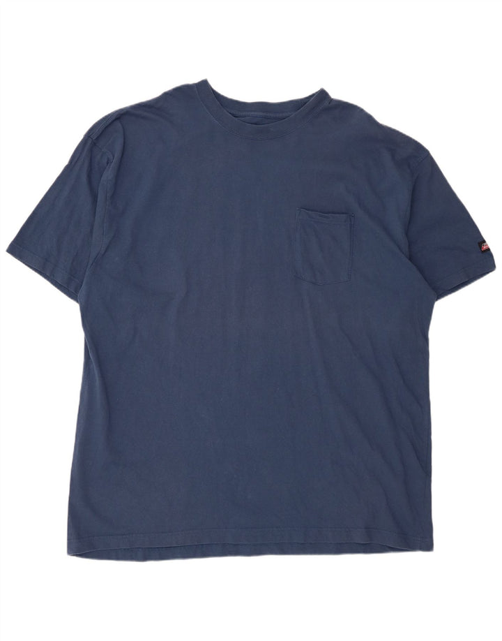 Dickies Mens T-Shirt Top 3XL Blue Cotton