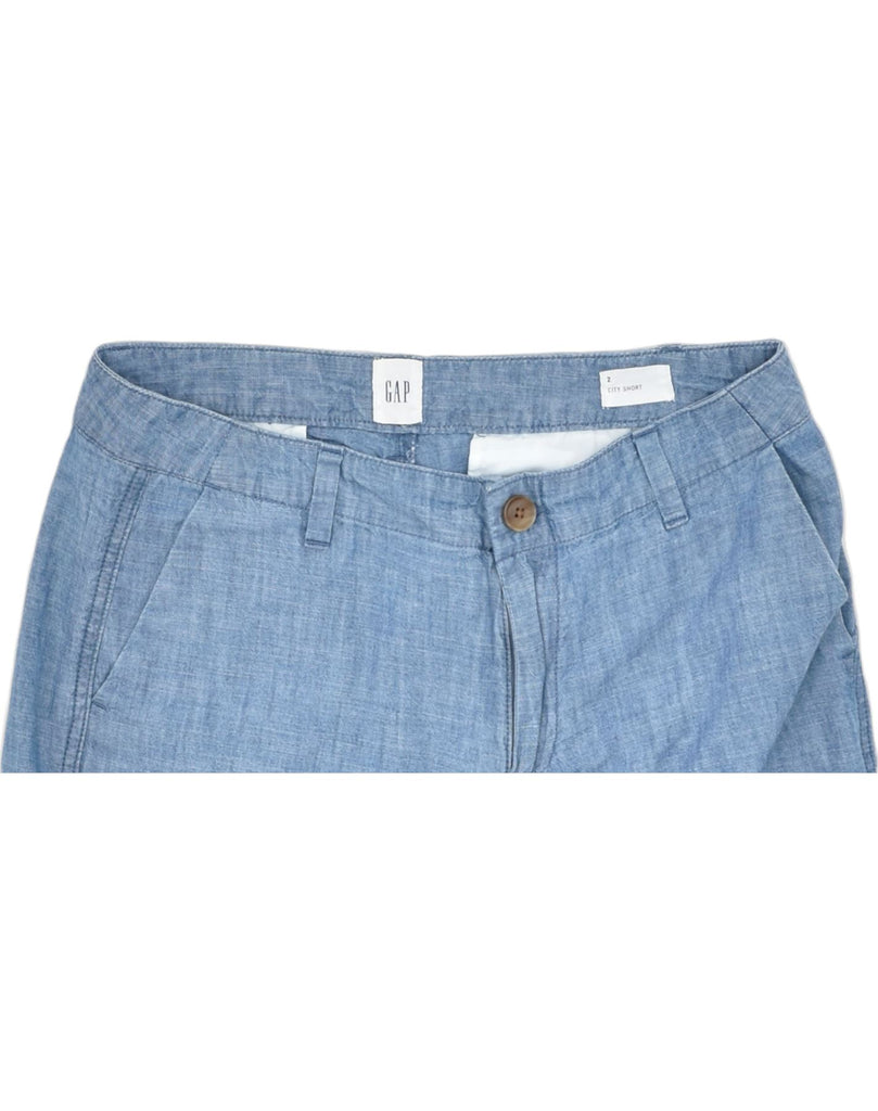 GAP Womens City Fit Chino Shorts US 2 XS W30 Blue Cotton | Vintage | Thrift | Second-Hand | Used Clothing | Messina Hembry 