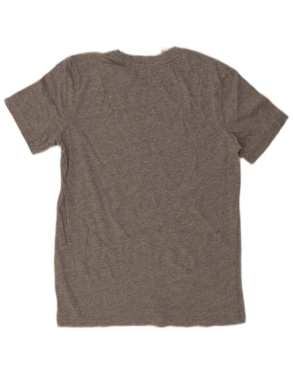 Adidas Boys Graphic T-Shirt Top 13-14 Years Grey Cotton Sports