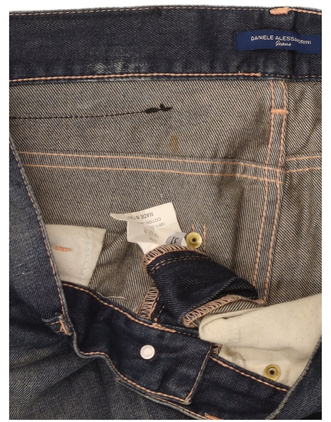 Daniele Alessandrini Womens Straight Jeans W31 L33 Blue Cotton