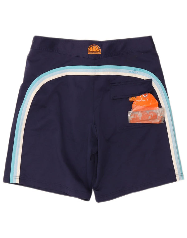 Sundek Mens Regular Fit Graphic Swimming Shorts Medium W30 L8 Blue