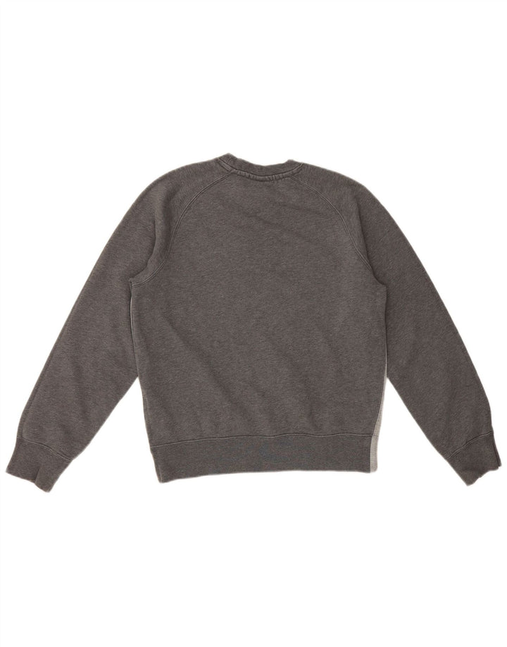 Nike Mens Sweatshirt Jumper Small Grey Colourblock Cotton