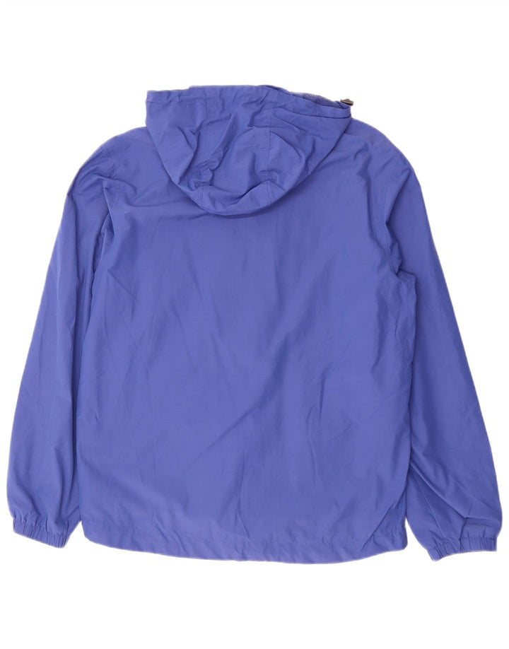 LYLE & SCOTT Mens Hooded Rain Jacket UK 38 Medium Navy Blue Nylon