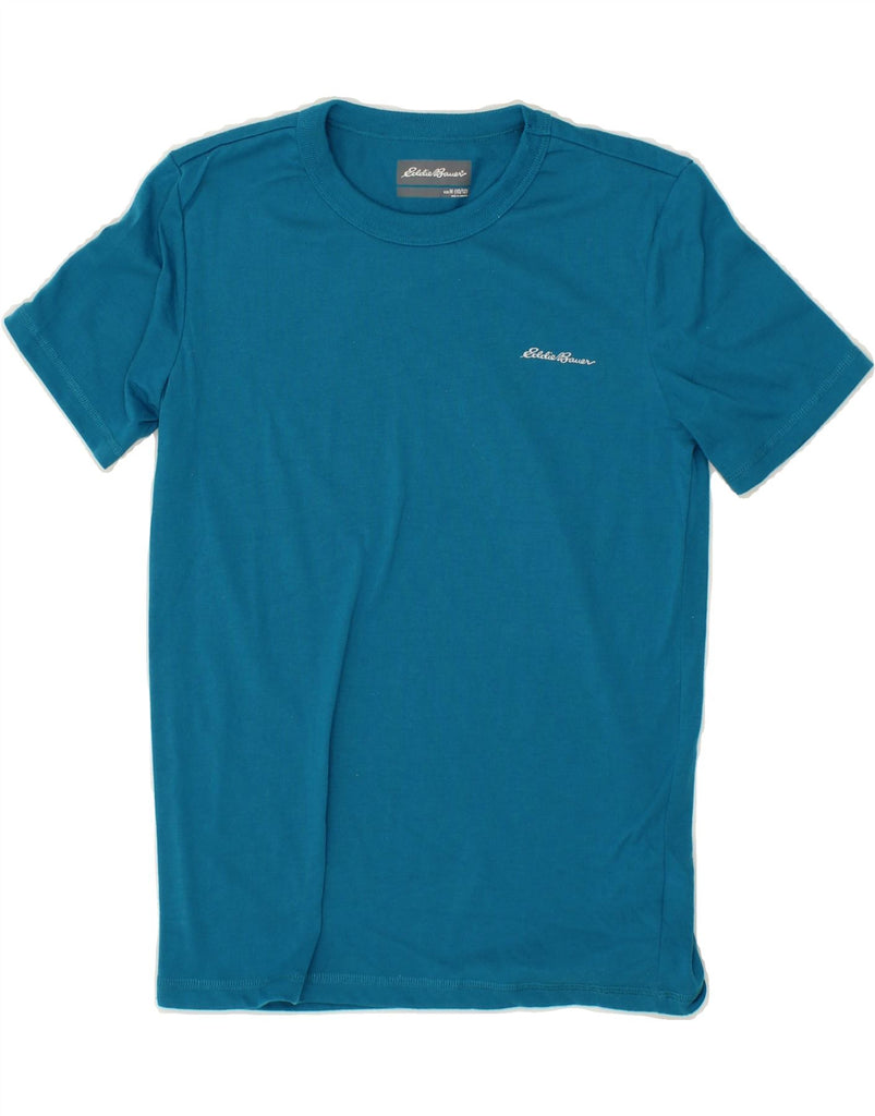 EDDIE BAUER Boys T-Shirt Top 10-11 Years Medium Blue Polyester Vintage Eddie Bauer and Second-Hand Eddie Bauer from Messina Hembry 