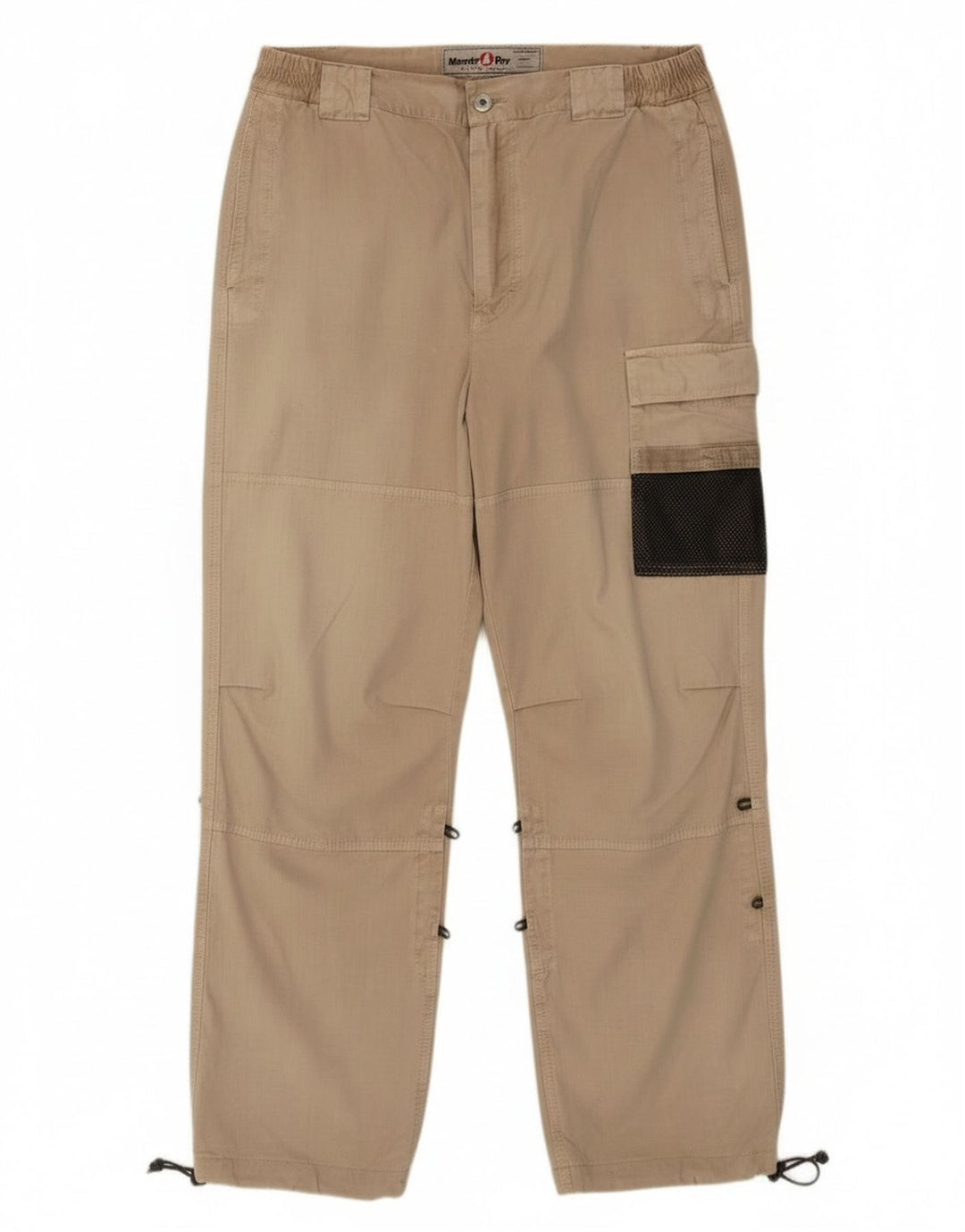 Murphy & Nye Mens Joggers Cargo Trousers W36 L30 Beige Cotton