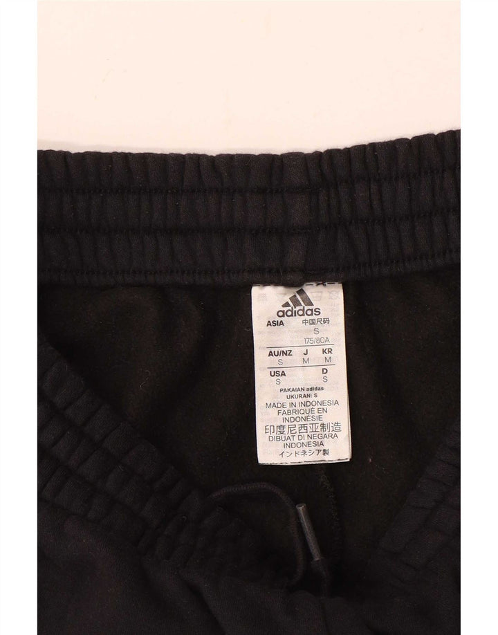 Adidas Mens Tracksuit Trousers Small  Black Cotton