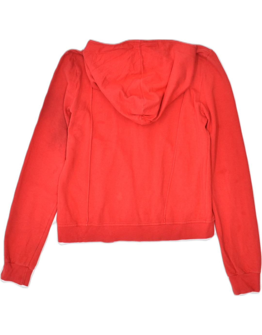 CHAMPION Womens Zip Hoodie Sweater UK 10 Small Red Cotton | Vintage | Thrift | Second-Hand | Used Clothing | Messina Hembry 