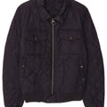 Barbour Mens Quilted Jacket UK 36 Small Navy Blue Polyamide