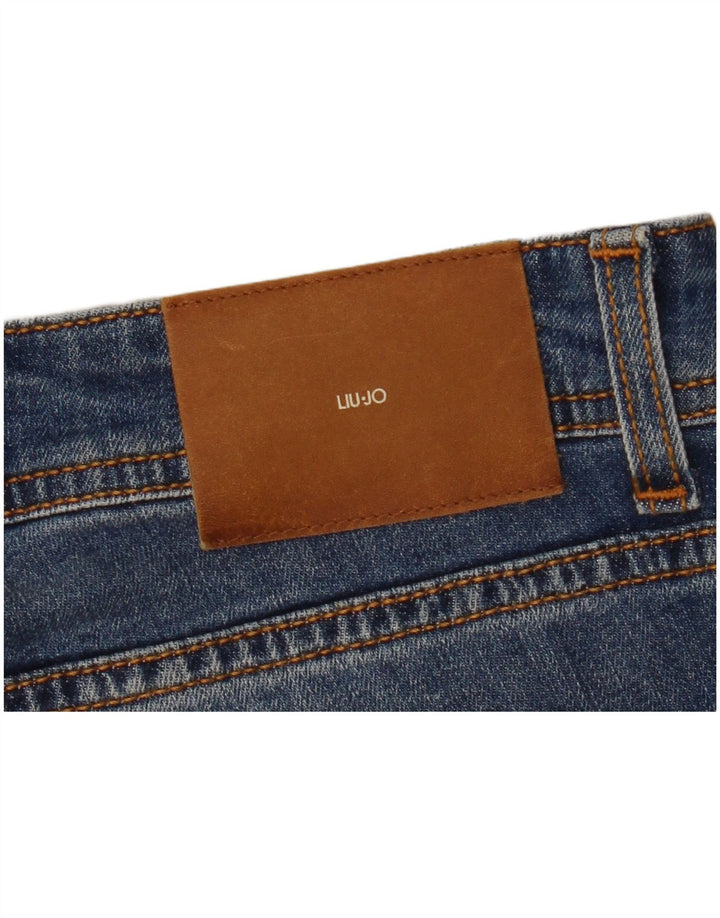 Liu Jo Mens Regular Straight Jeans W33 L33 Navy Blue