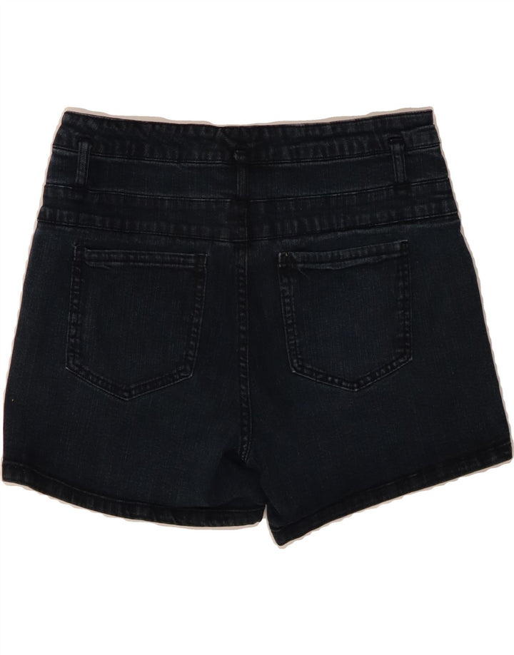 MOSSIMO Womens Super Strech Denim Shorts US 14 Large W32 Navy Blue Vintage Mossimo and Second-Hand Mossimo from Messina Hembry 