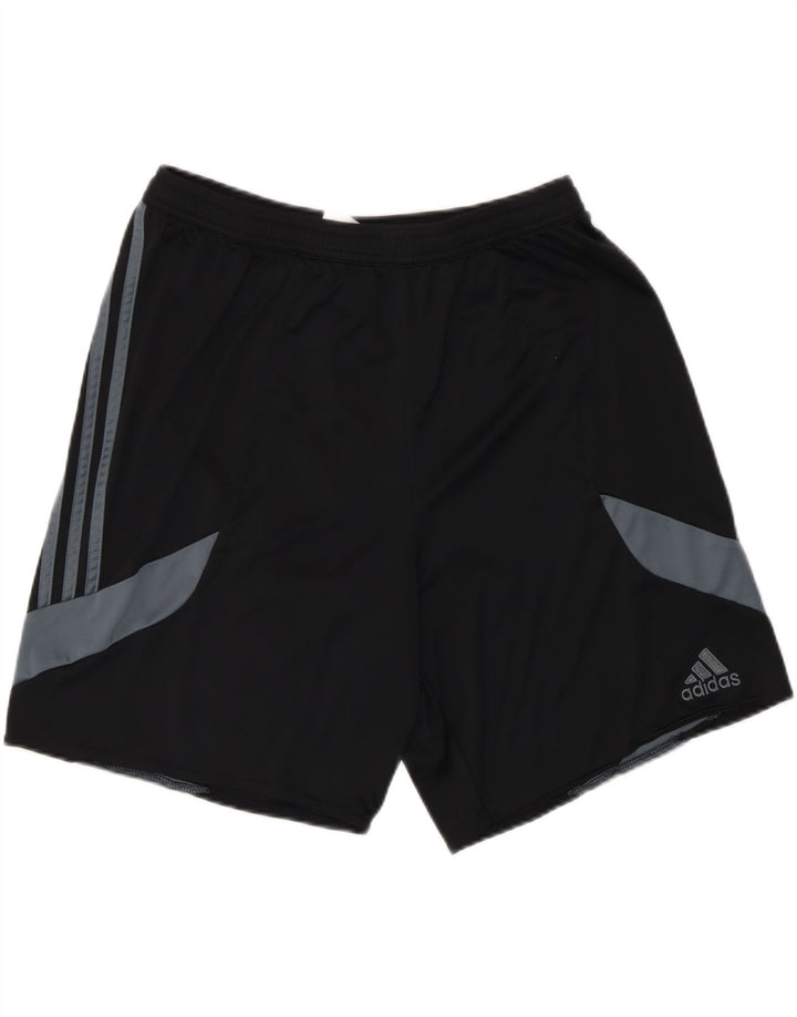 Adidas Mens Climalite Sport Shorts Large  Black Colourblock Polyester