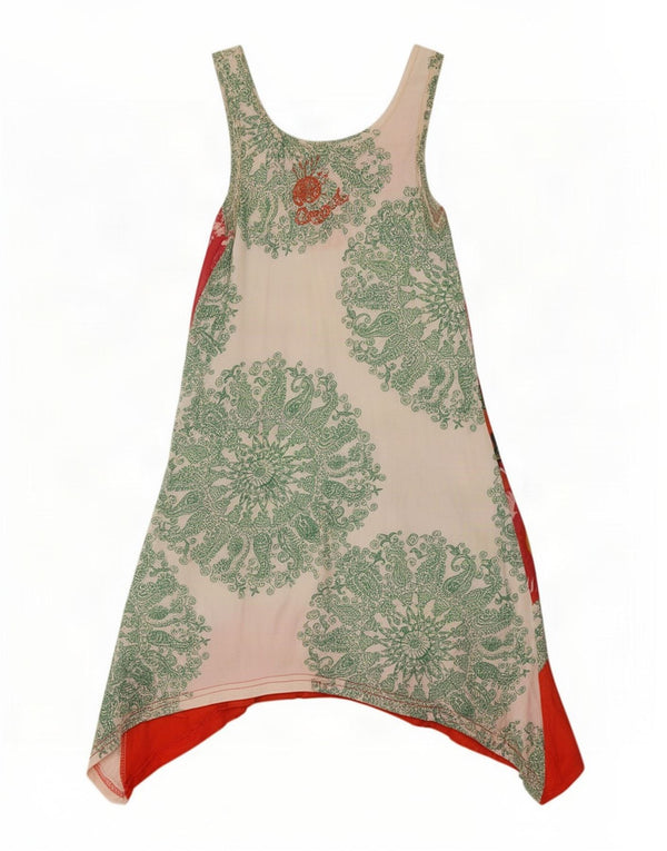 Desigual Womens Sleeveless Tunic Dress UK 8 Small Multicoloured Floral