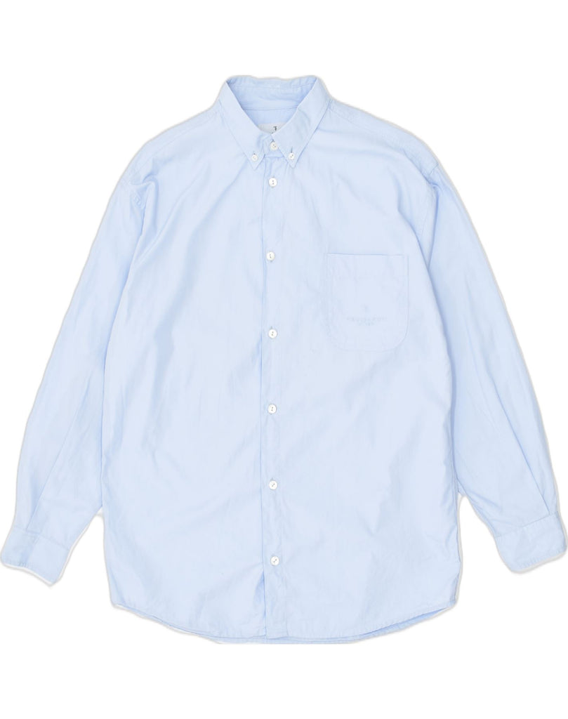 TRUSSARDI JUNIOR Boys Shirt 15-16 Years Blue Cotton | Vintage | Thrift | Second-Hand | Used Clothing | Messina Hembry 