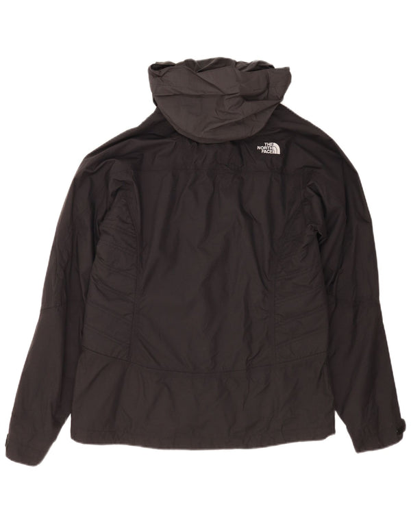 The North Face Womens Hooded Windbreaker Jacket UK 14 Medium Black Nylon