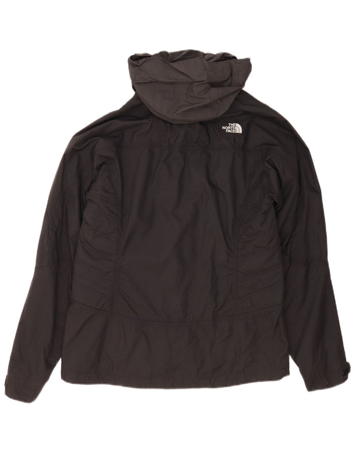 The North Face Womens Hooded Windbreaker Jacket UK 14 Medium Black Nylon