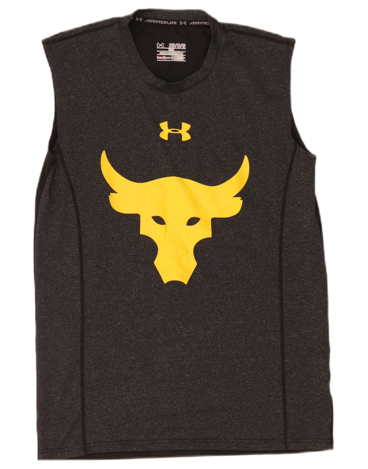 Under Armour Mens Project Rock Brahma Bull Graphic Vest Top XL Grey