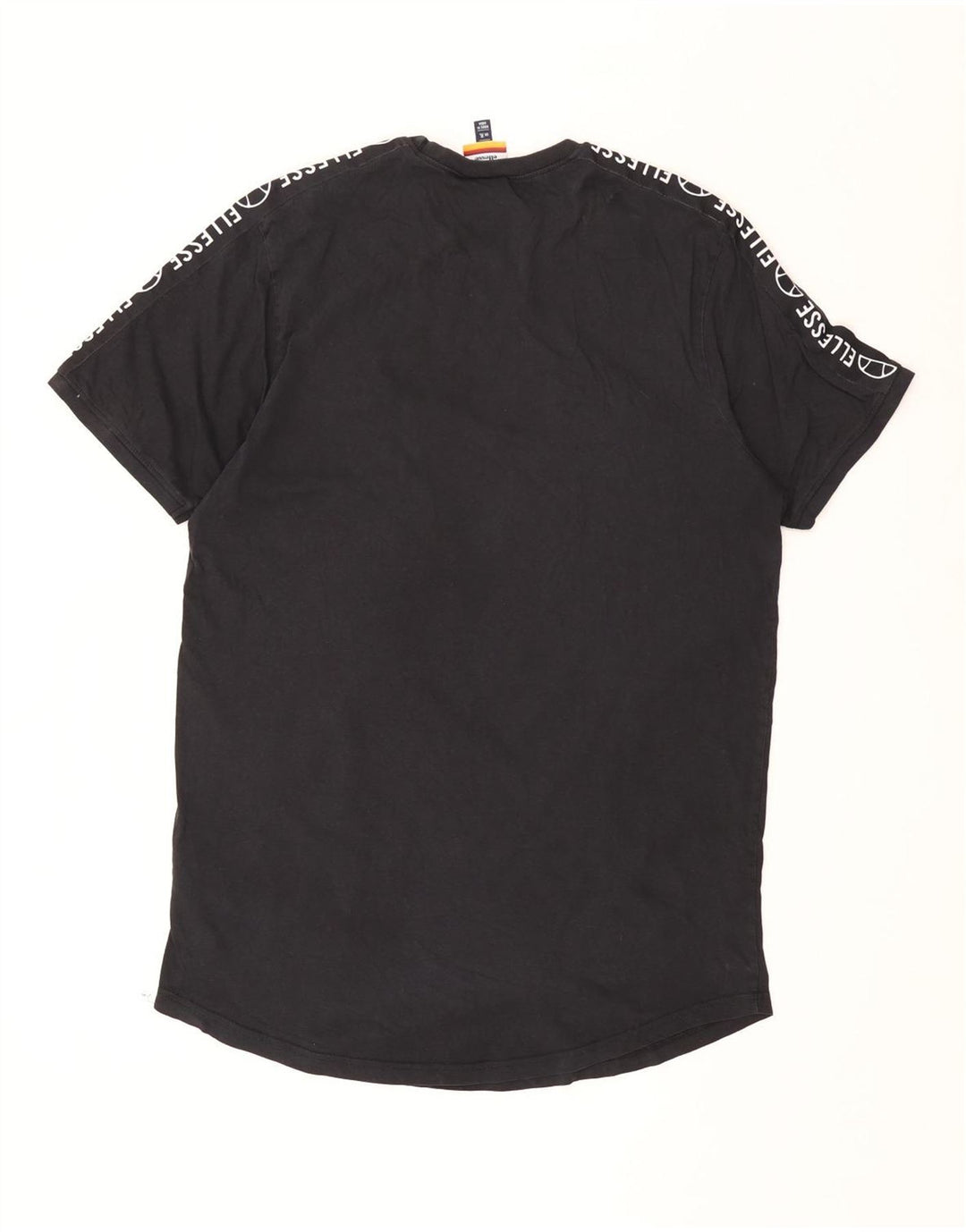 ELLESSE Mens Graphic T-Shirt Top XL Black Cotton