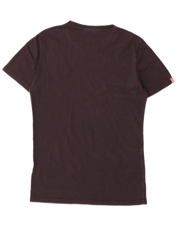 Superdry Mens T-Shirt Top Small Black Cotton