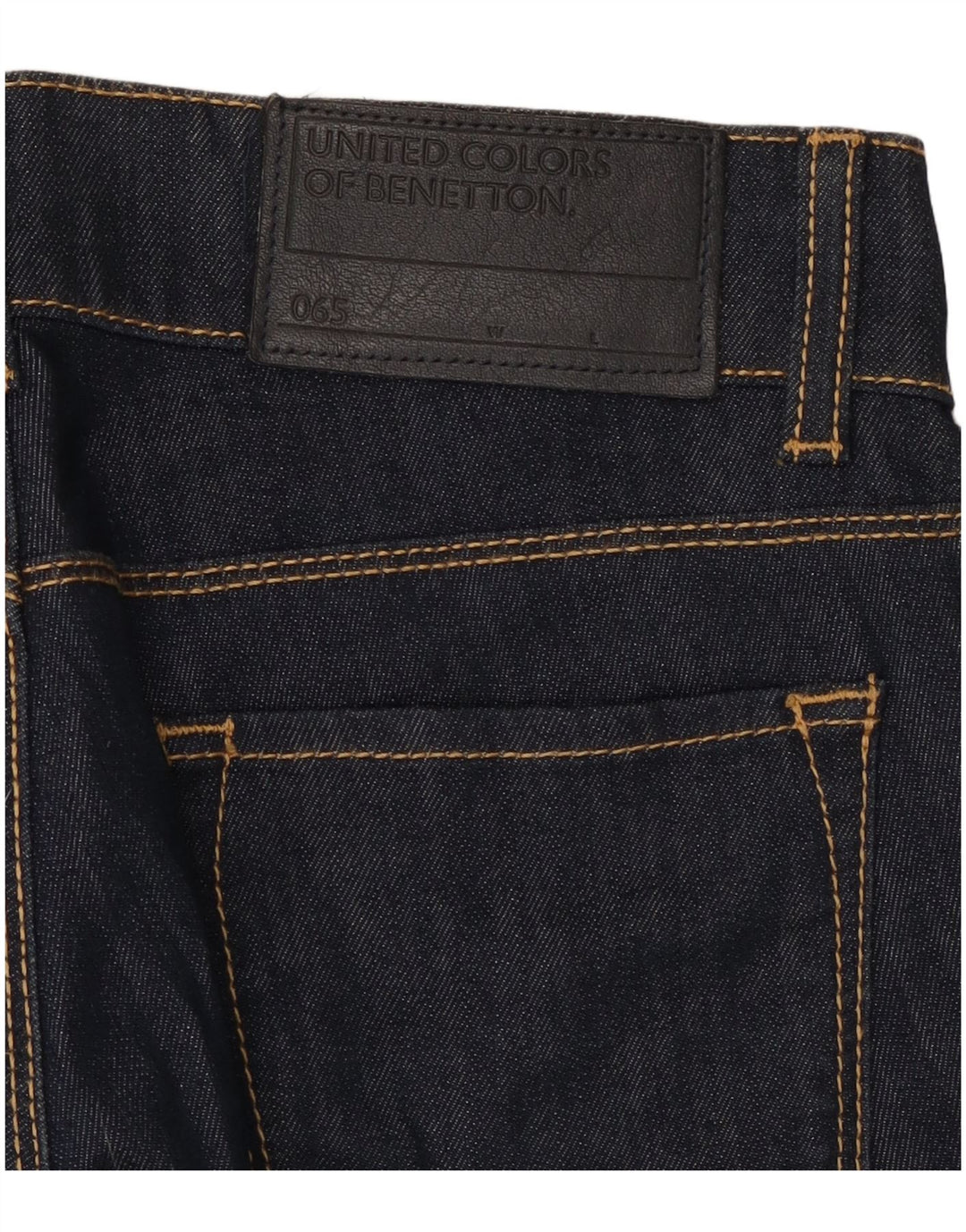 Benetton Womens Flared Jeans W28 L31 Navy Blue