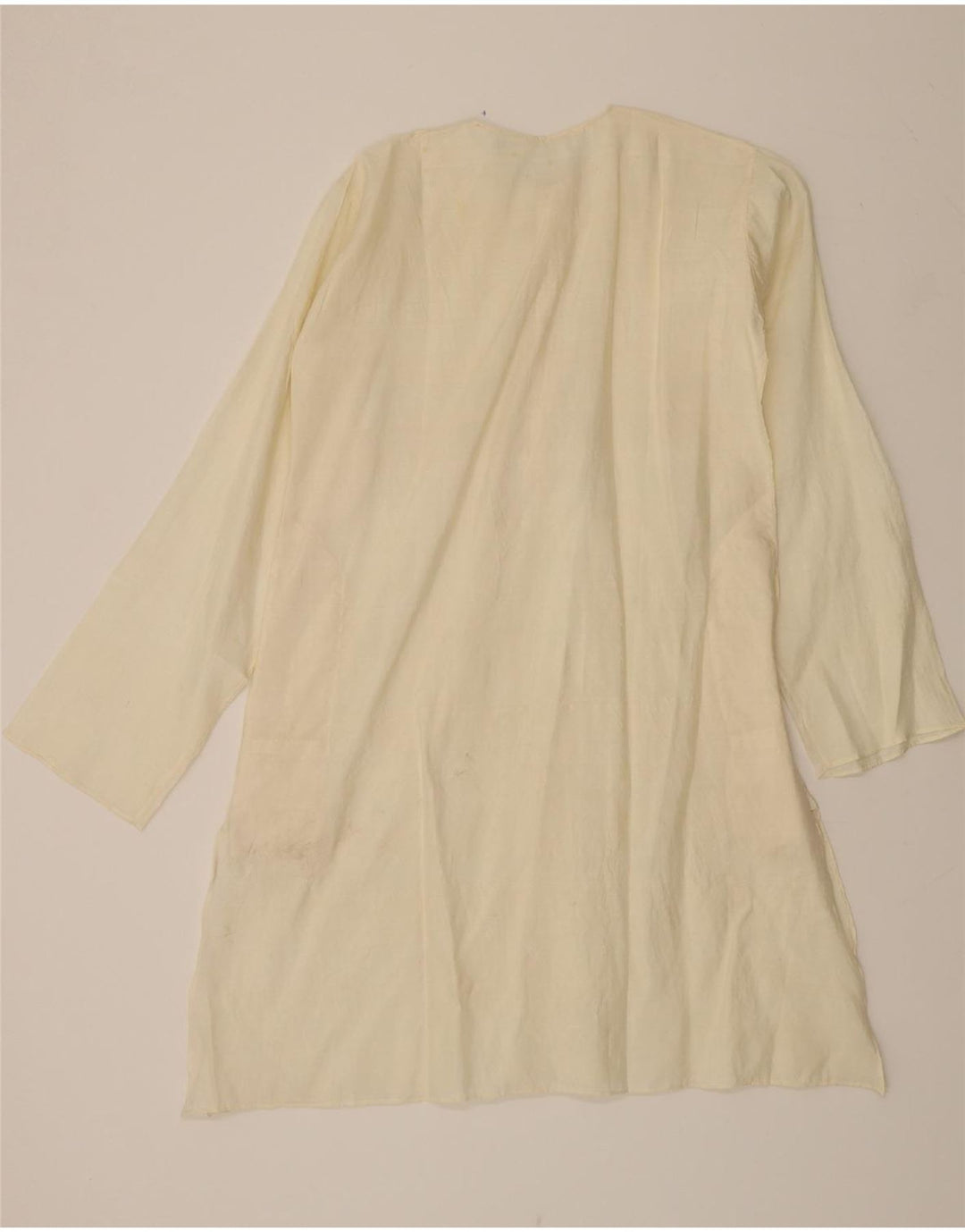 VINTAGE Womens A-Line Dress UK 14 Medium Beige Vintage Vintage and Second-Hand Vintage from Messina Hembry 