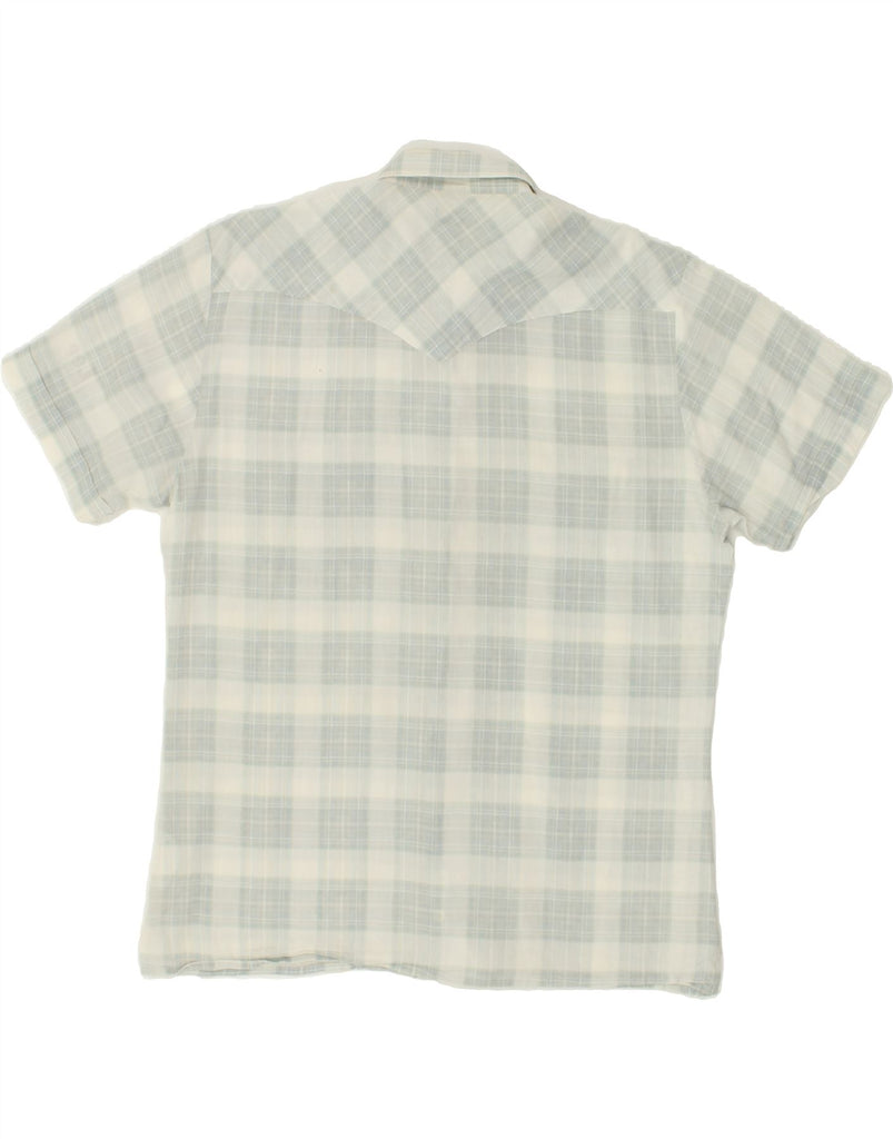 LEE Mens Short Sleeve Shirt Large Grey Check | Vintage Lee | Thrift | Second-Hand Lee | Used Clothing | Messina Hembry 