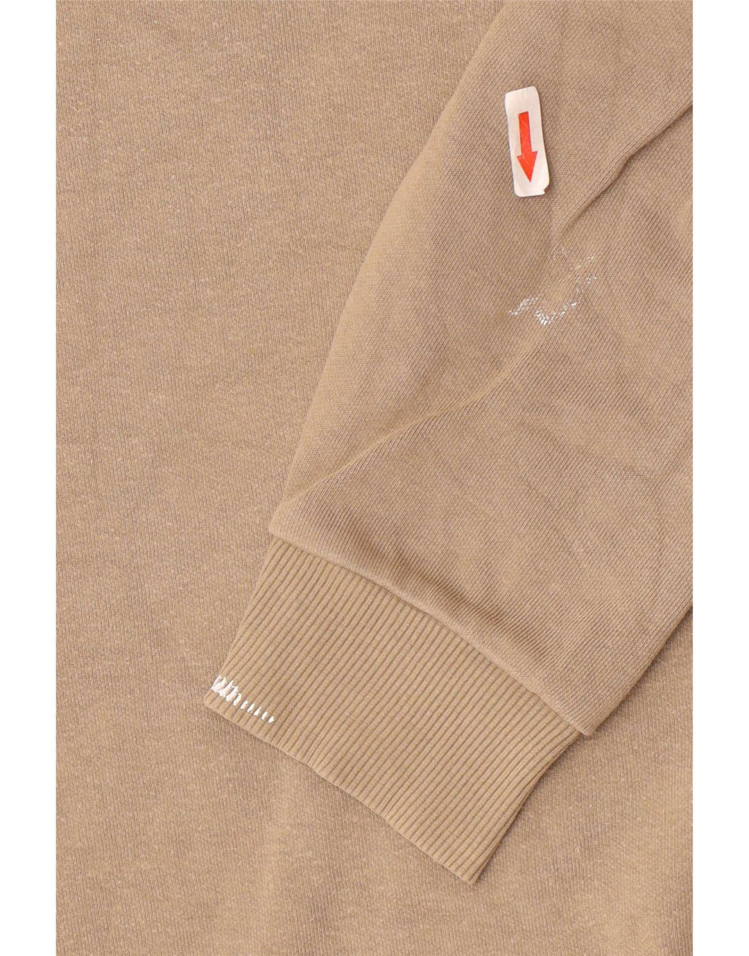 Zara Mens Sweatshirt Jumper Medium Beige Cotton