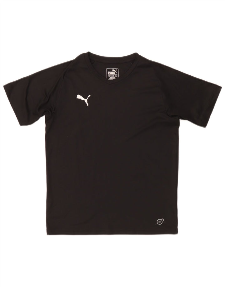 Puma Boys T-Shirt Top 11-12 Years Black Polyester